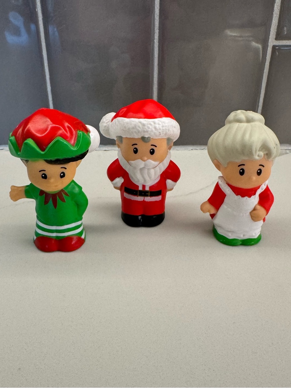 Little People Santa, Mrs. Claus & Christmas Elf Set